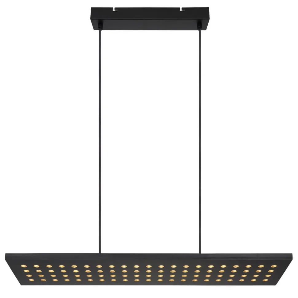 Dolores LED-pendellampe, mat sort/sort