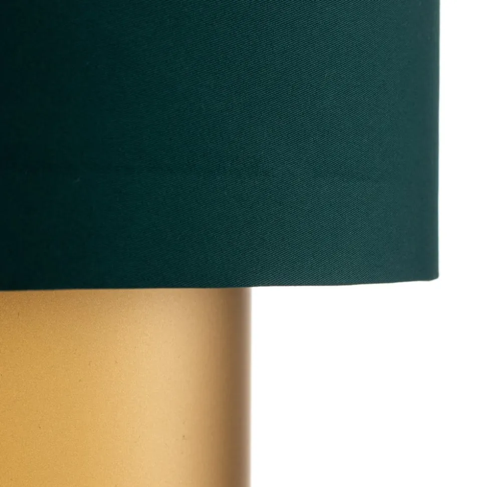 Dorina hængelampe, grøn/guld Ø 40cm