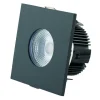 DOTLUX MULTIsun LED indbygningslampe kantet, sort