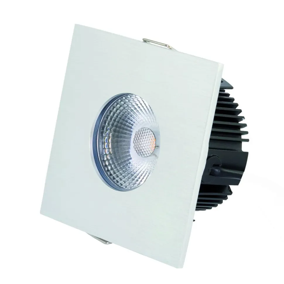 DOTLUX MULTIsun LED indbygningslampe kantet, alu