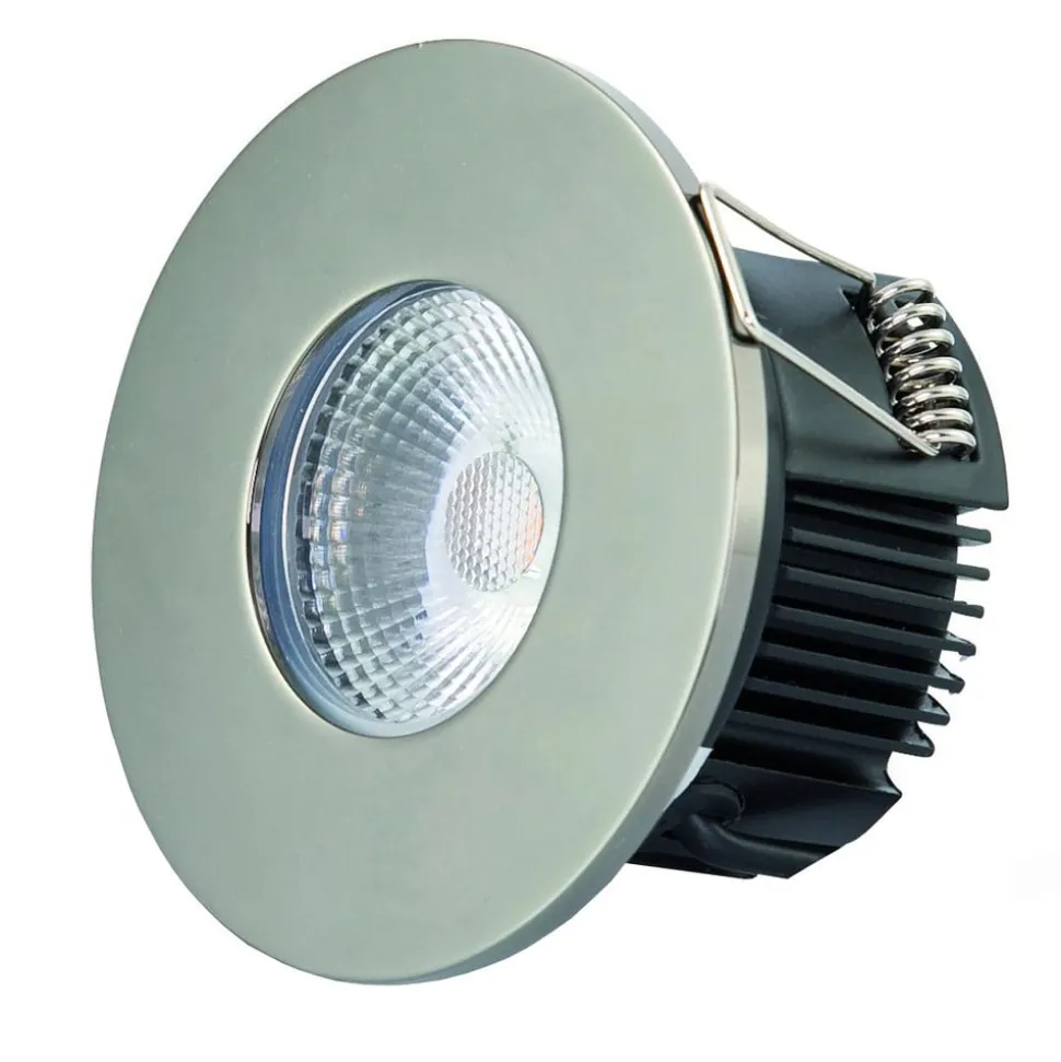 DOTLUX MULTIsun LED indbygningslampe, rund, nikkel
