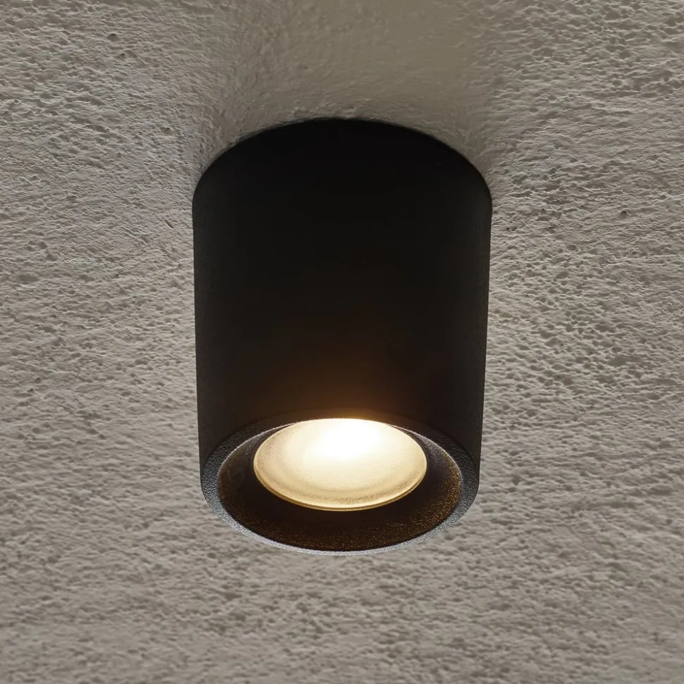 Downlight Livia 9,6 cm sort/frostet kunstharpiks GU10 CCT