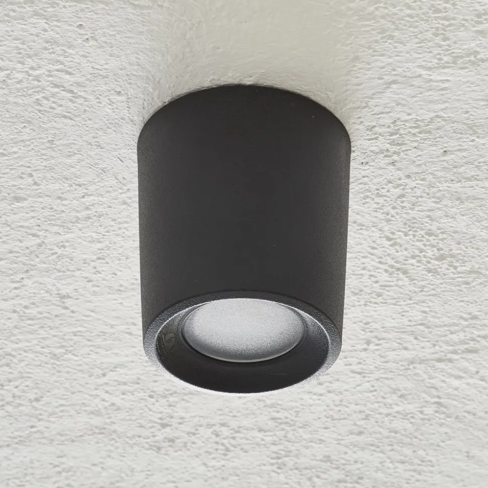 Downlight Livia 9,6 cm sort/frostet kunstharpiks GU10 CCT