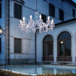 Drylight S12 - udendørs LED-lysekrone,12 lyskilder