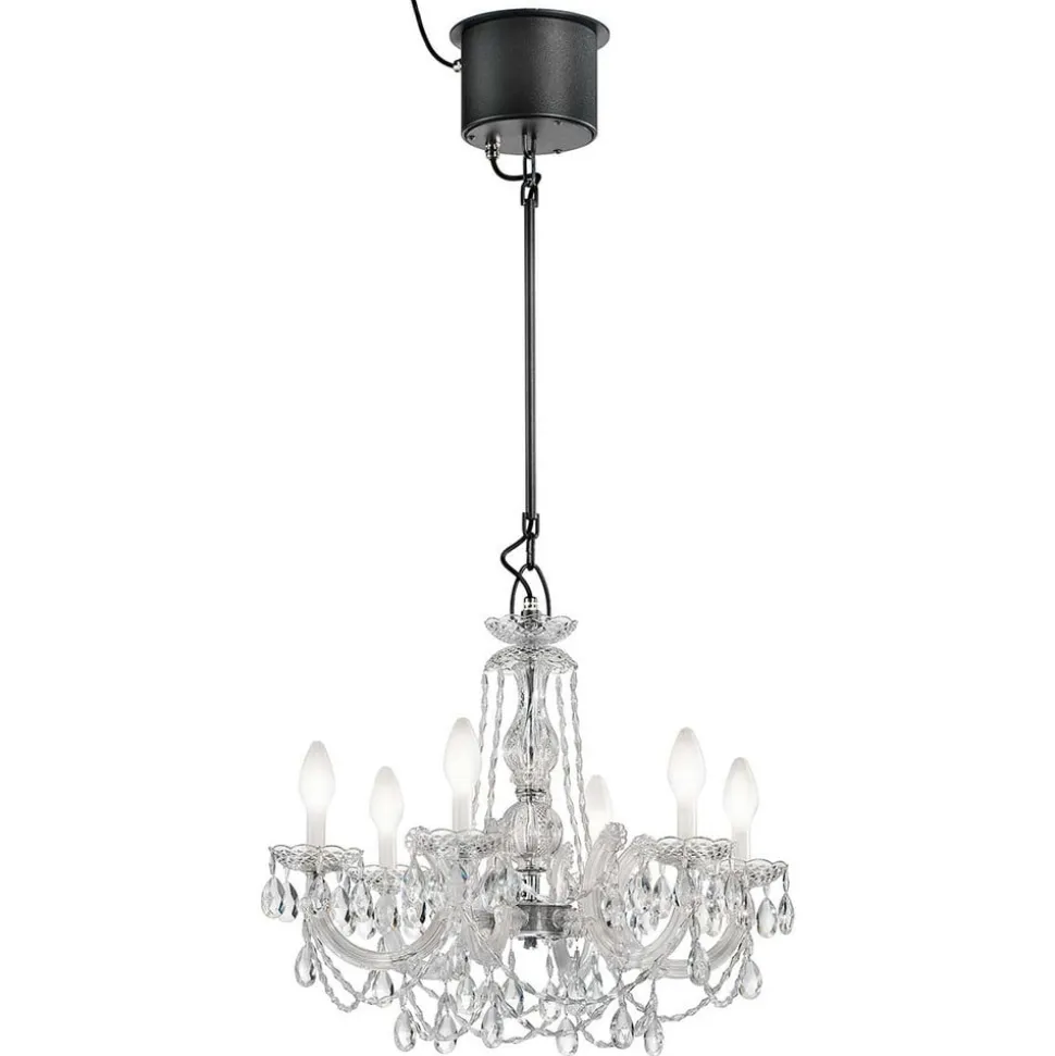 Drylight S6 - udendørs LED-lysekrone,6 lyskilder