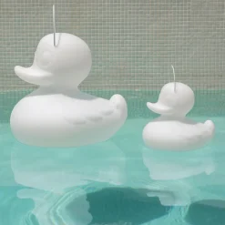 DUCK-DUCK S udendørs LED-designerlampe, hvid