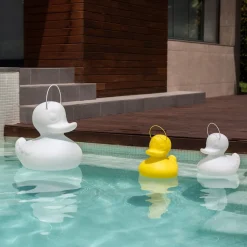 DUCK-DUCK S udendørs LED-designerlampe, hvid