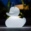 DUCK-DUCK XL udendørs LED-designerlampe, hvid
