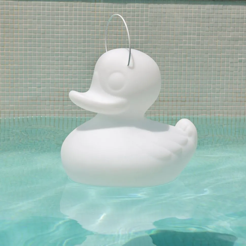 DUCK-DUCK XL udendørs LED-designerlampe, hvid