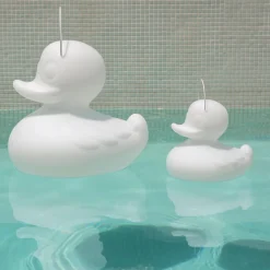 DUCK-DUCK XL udendørs LED-designerlampe, hvid