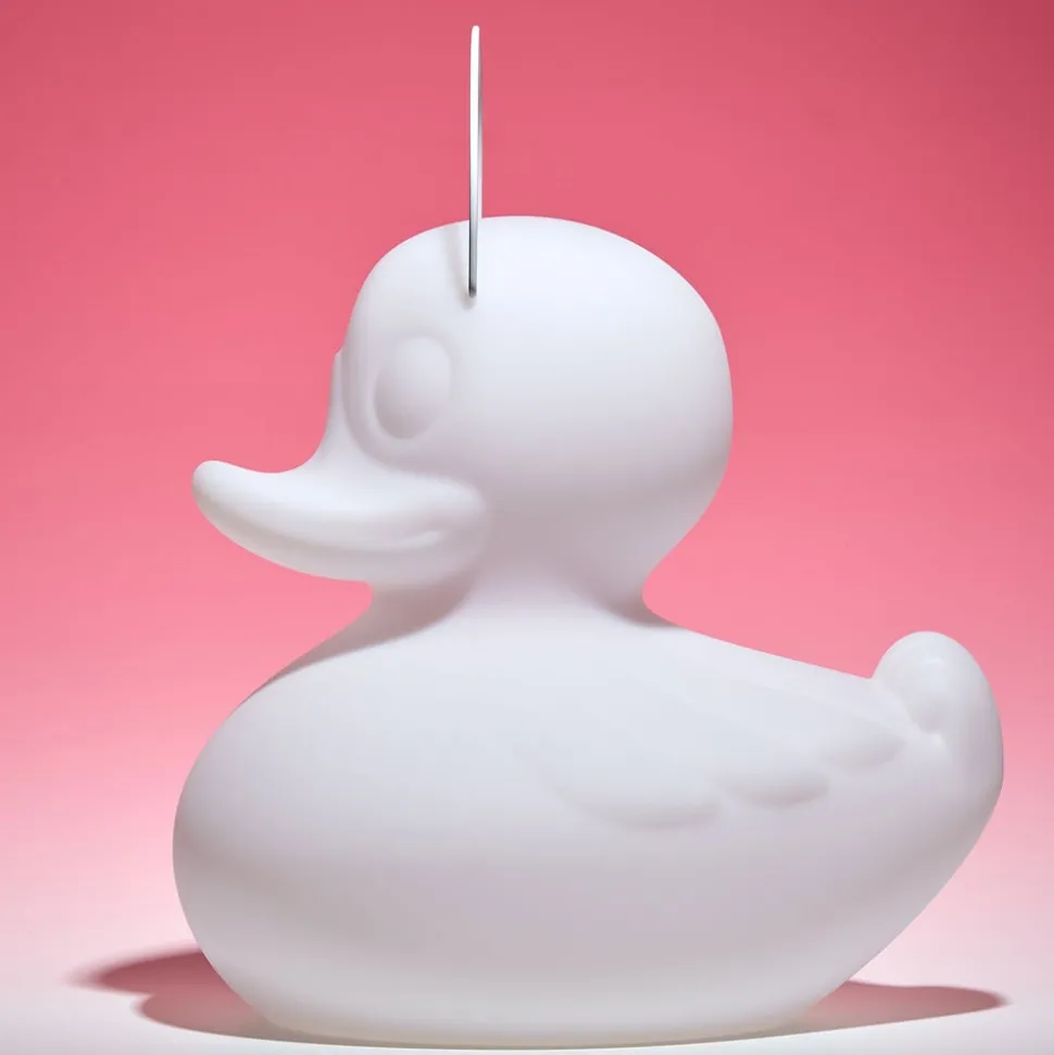 DUCK-DUCK XL udendørs LED-designerlampe, hvid