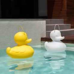 DUCK-DUCK XL udendørs LED-designerlampe, hvid