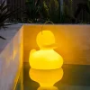 DUCK-DUCK XL udendørs LED-designerlampe, gul