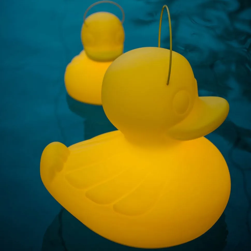 DUCK-DUCK XL udendørs LED-designerlampe, gul