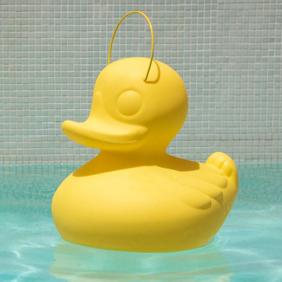 DUCK-DUCK XL udendørs LED-designerlampe, gul