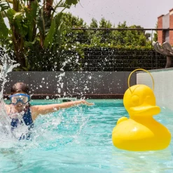 DUCK-DUCK XL udendørs LED-designerlampe, gul