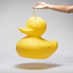 DUCK-DUCK XL udendørs LED-designerlampe, gul