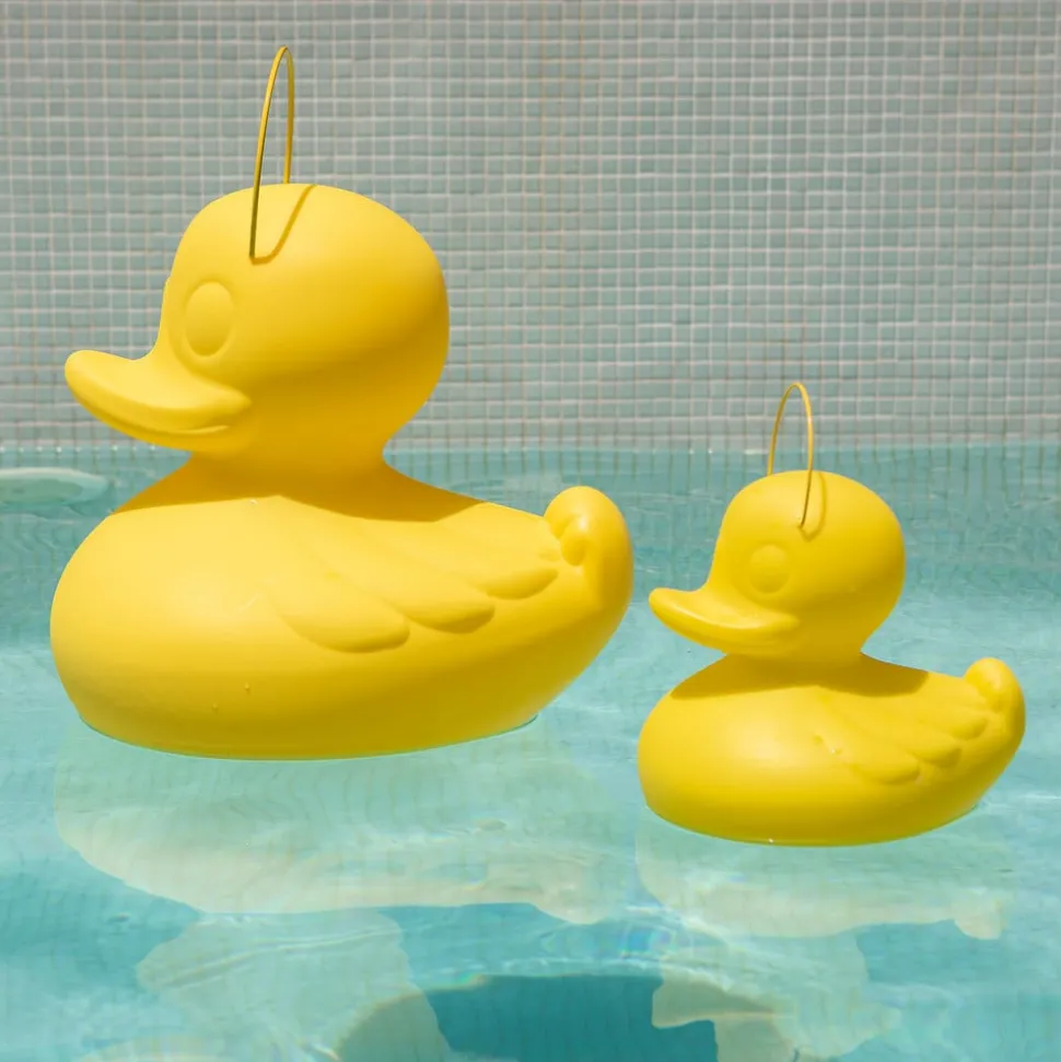 DUCK-DUCK XL udendørs LED-designerlampe, gul