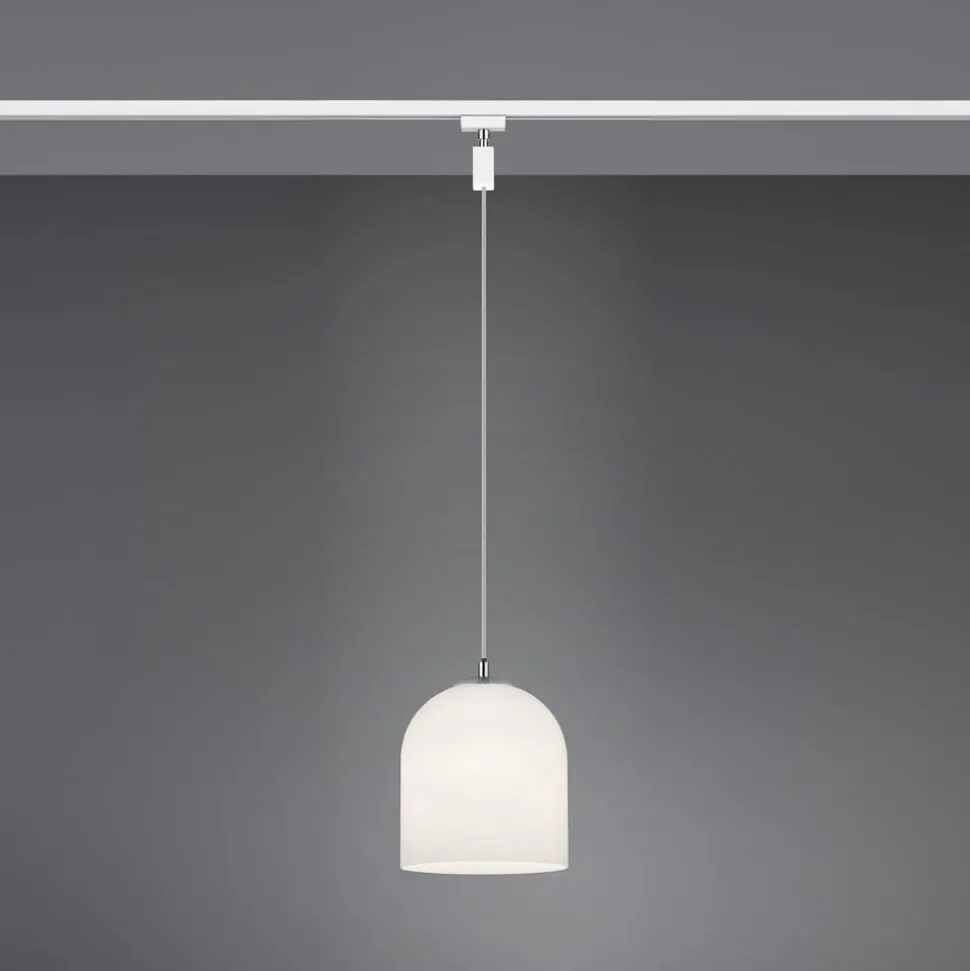 DUOline Ontario-pendel, 2-faset skinne, E14, glas