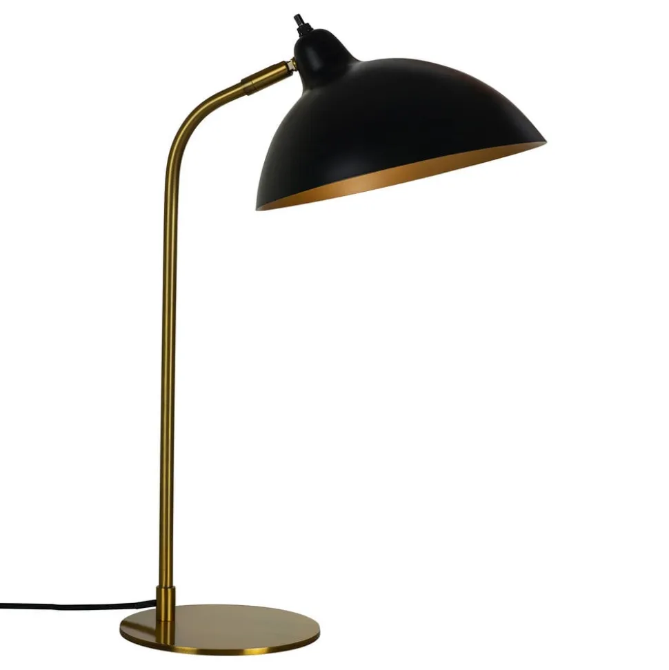 Dyberg Larsen Futura bordlampe, messing/sort