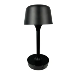 Dyberg Larsen LED-bordlampe Flow, sort, højde 25 cm
