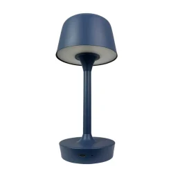 Dyberg Larsen LED-bordlampe Flow, blå, højde 25 cm