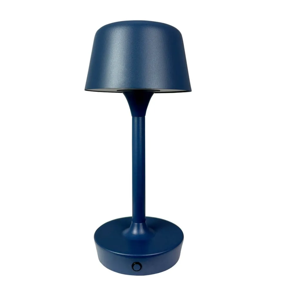 Dyberg Larsen LED-bordlampe Flow, blå, højde 25 cm