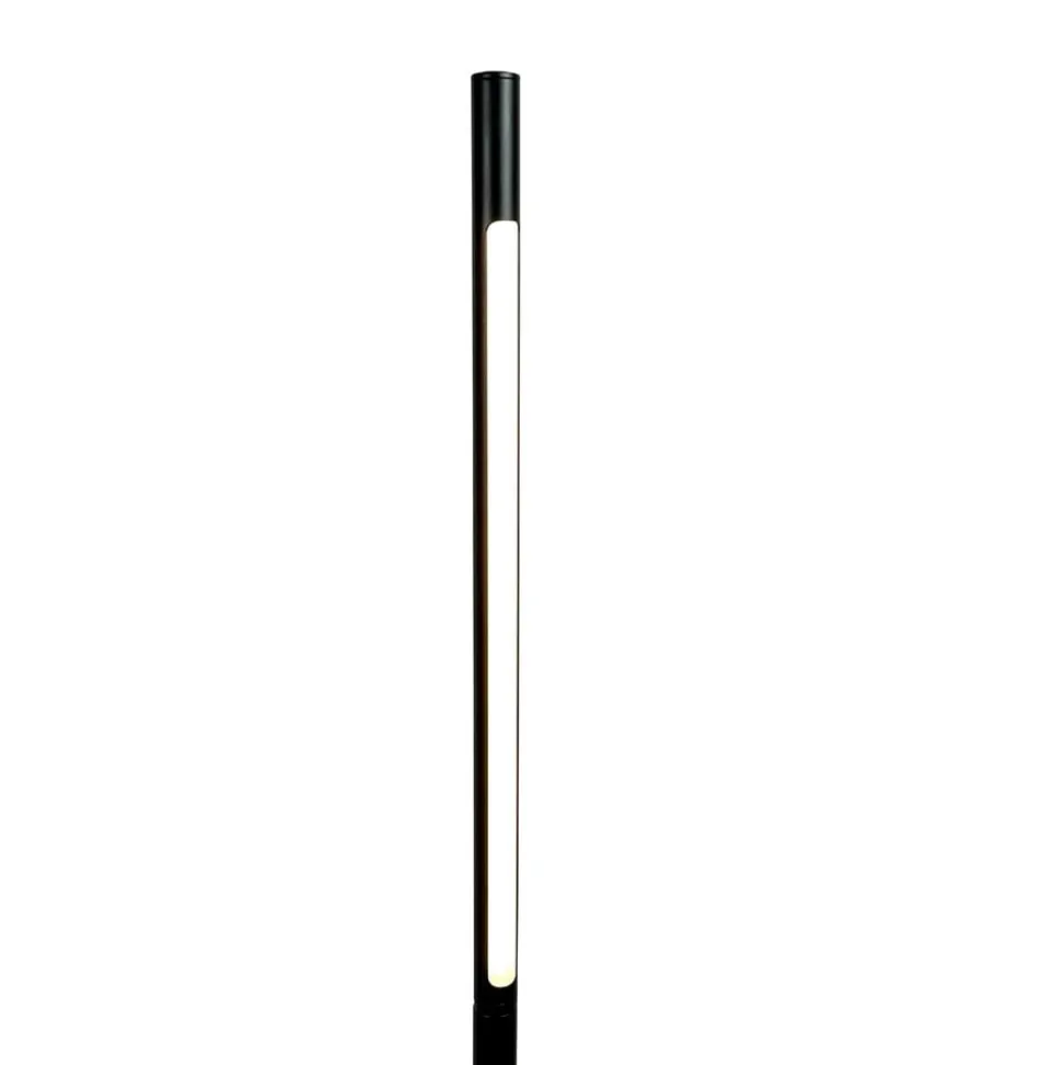 Dyberg Larsen LED-gulvlampe Vagner, sort, højde 150 cm