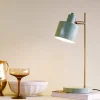 Dyberg Larsen Ocean bordlampe, oliven, højde 43 cm, metal