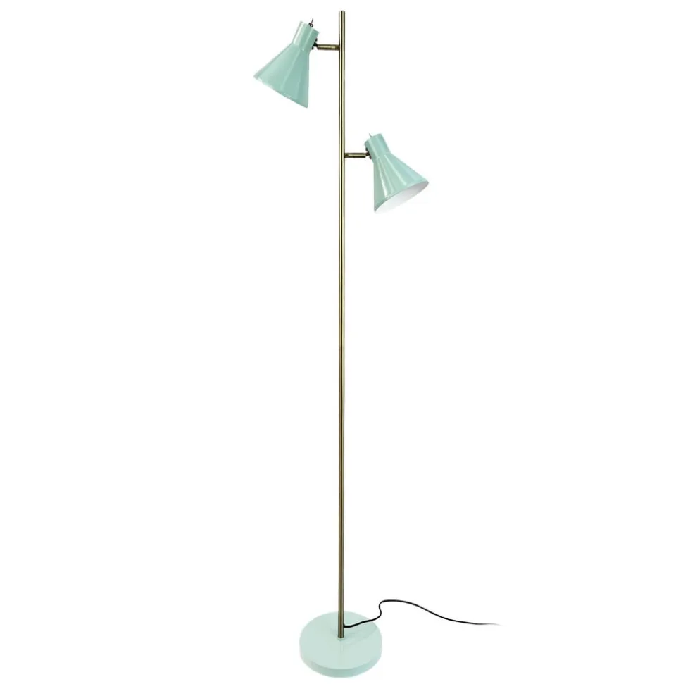 Dyberg Larsen Sleep gulvlampe, mintgrøn, højde 165 cm, stål
