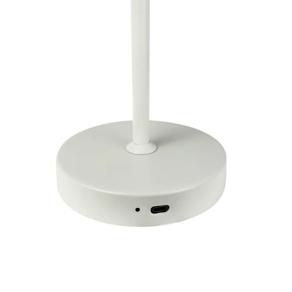 Dyberg Larsen Stockholm bordlampe til opladning, perlehvid