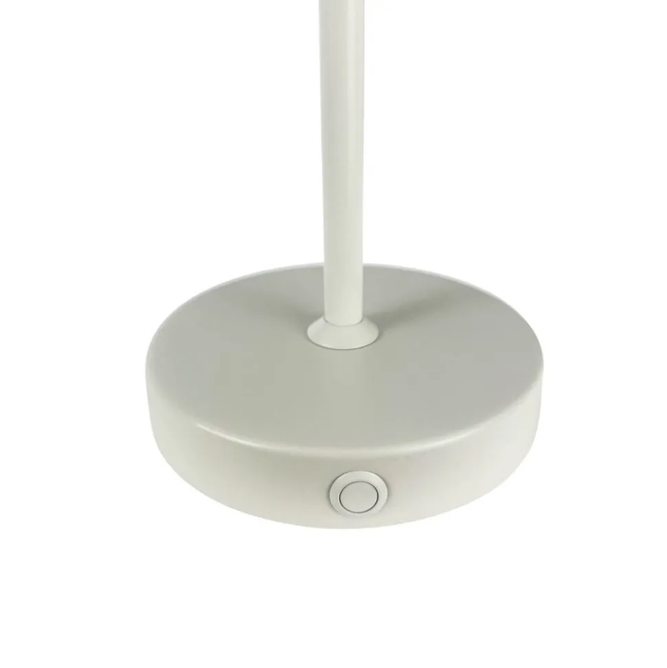 Dyberg Larsen Stockholm bordlampe til opladning, perlehvid