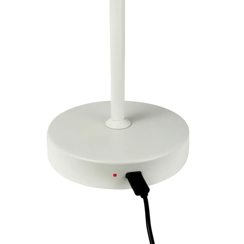 Dyberg Larsen Stockholm bordlampe til opladning, perlehvid