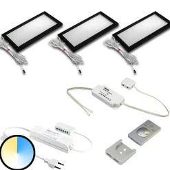 Dynamic Sky LED-underskabslampe 3 stk., sort