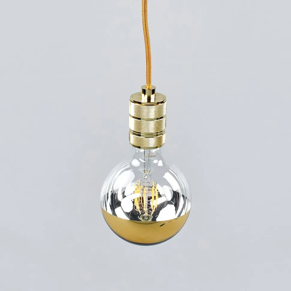 E27 7 W topforspejlet LED-pære, guld