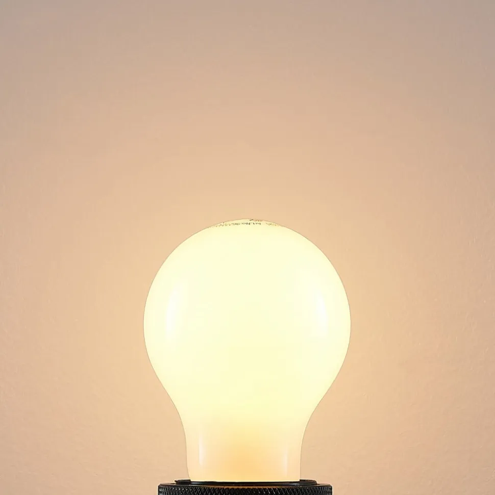 E27 LED-pære 6 W 2.700 K, kan dæmpes, opal