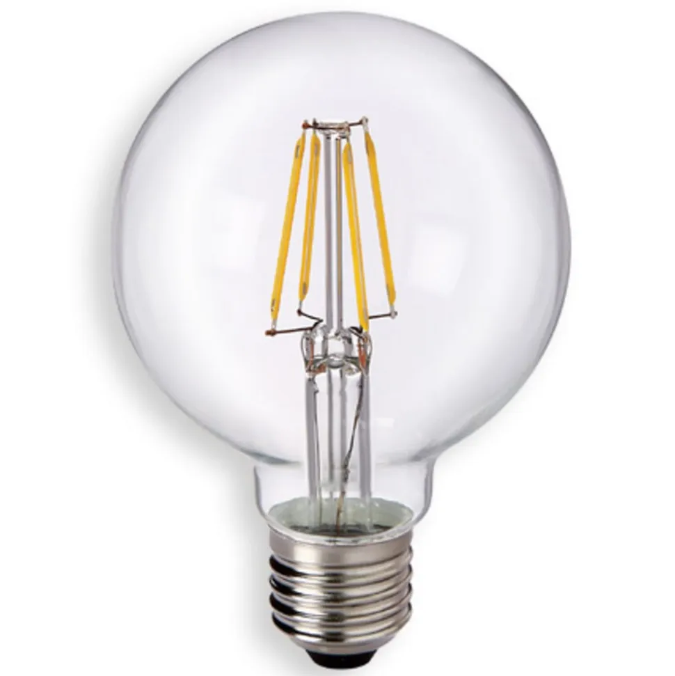 E27 6W 827 LED globe G80 klar