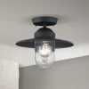 Edward udendørs loftlampe, antracit, Ø 27,5 cm, aluminium