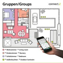 EGLO connect E27 A60 lampe 5,5W 400lm 2200-6500K