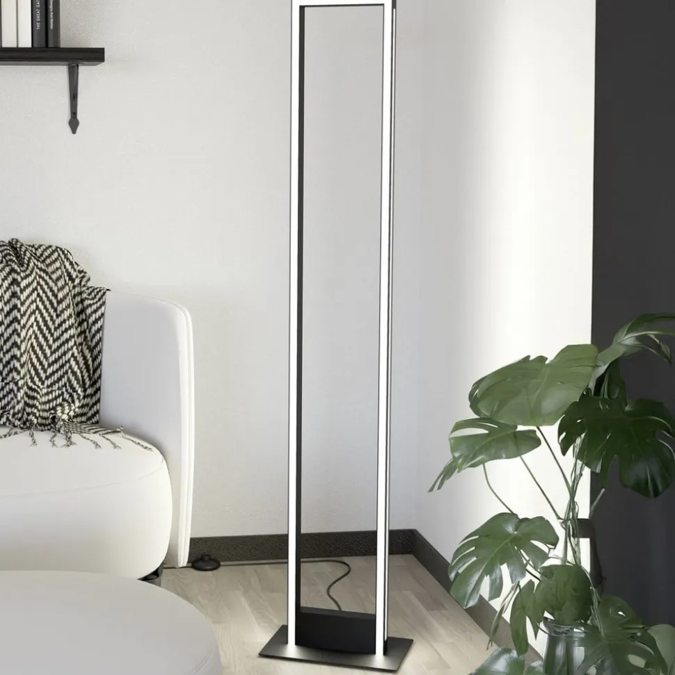 EGLO connect LED-gulvlampe Savilanas-Z, sort, CCT