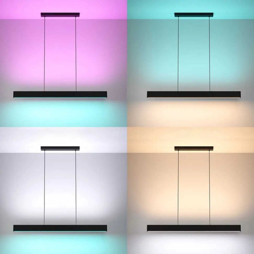 EGLO connect LED-hængelampe Andreas-Z, sort, stål
