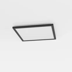 EGLO connect LED-loftlampe Rovito-Z, sort, 39 x 39 cm