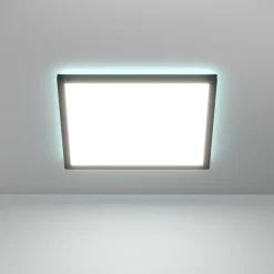 EGLO connect LED-loftlampe Rovito-Z, sort, 39 x 39 cm