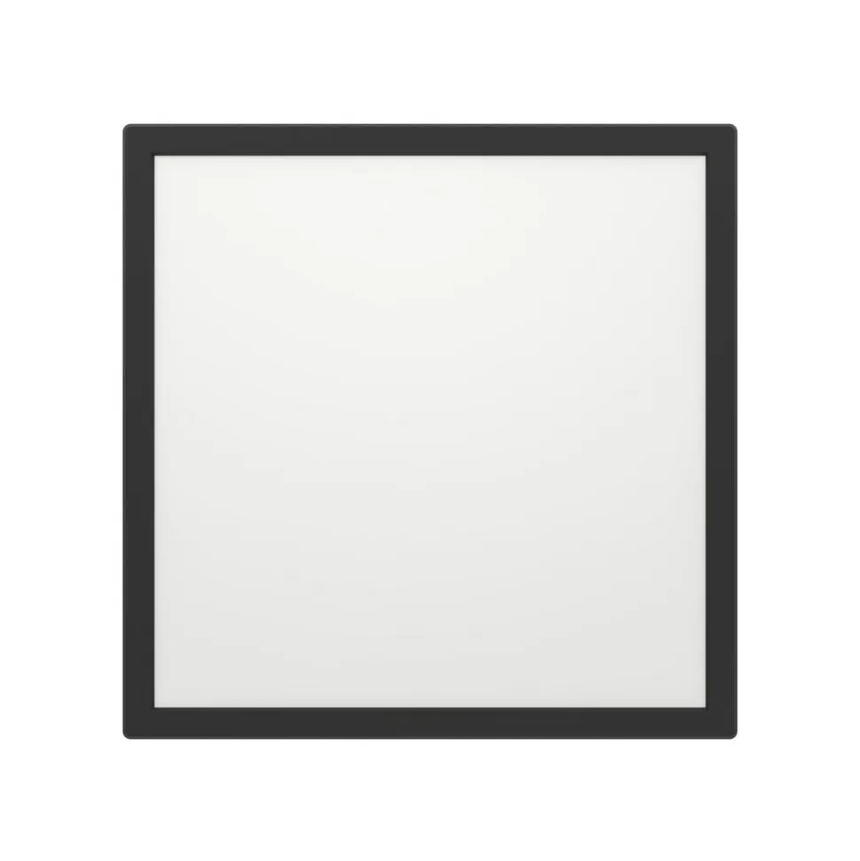 EGLO connect LED-loftlampe Rovito-Z, sort, 39 x 39 cm
