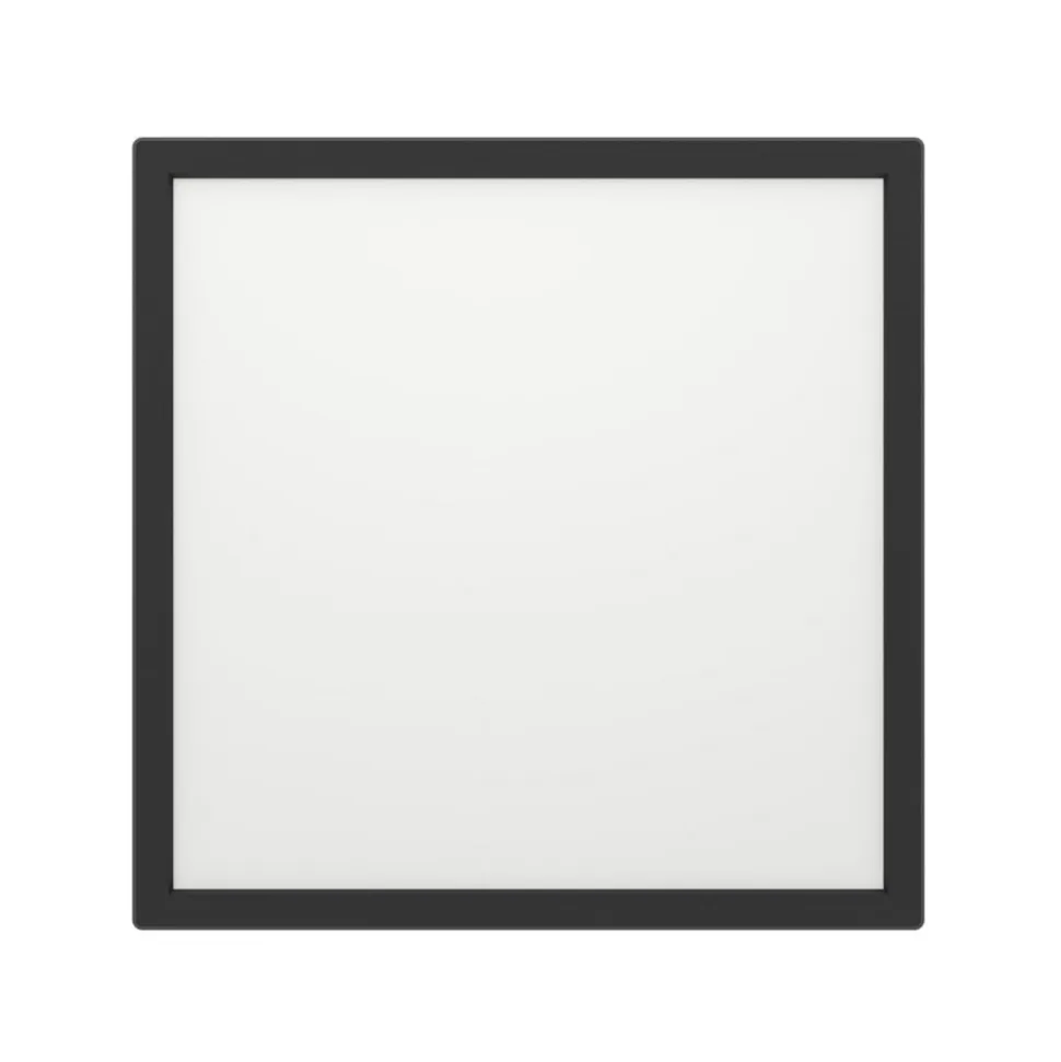 EGLO connect LED-loftlampe Rovito-Z, sort, 29 x 29 cm