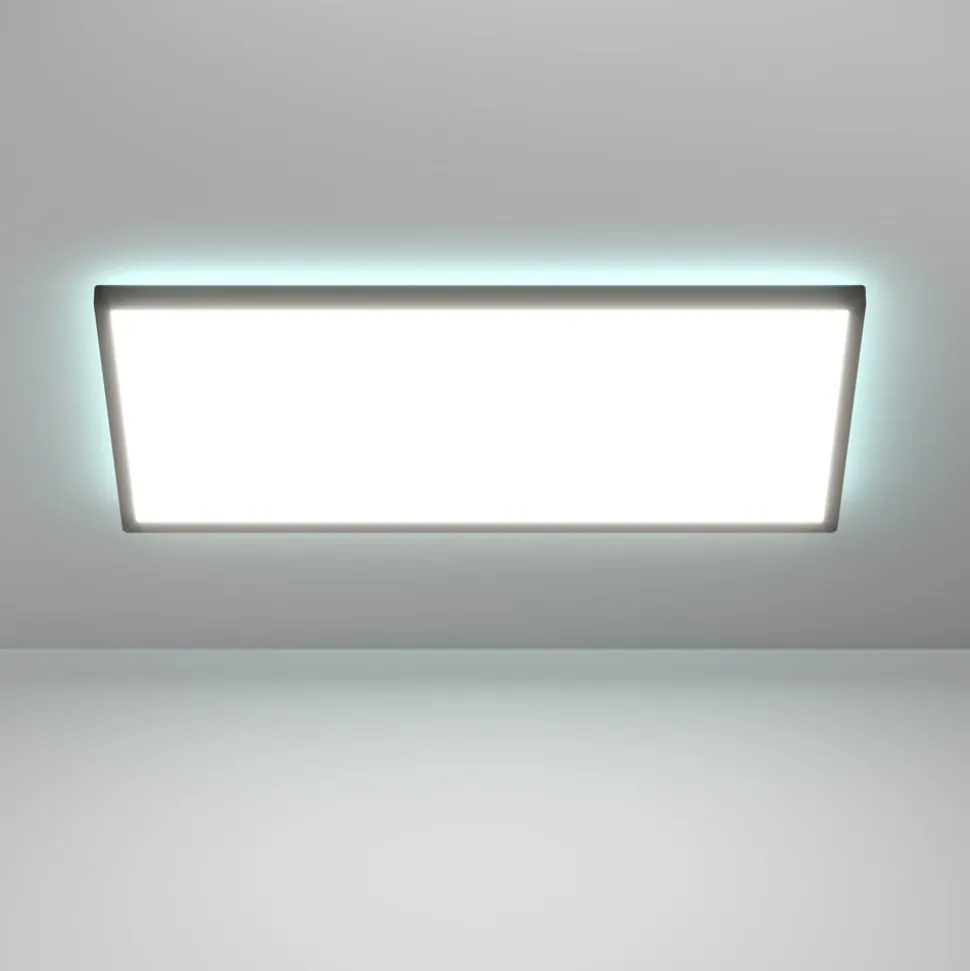 EGLO connect LED-loftlampe Rovito-Z, sort, 57 x 30 cm