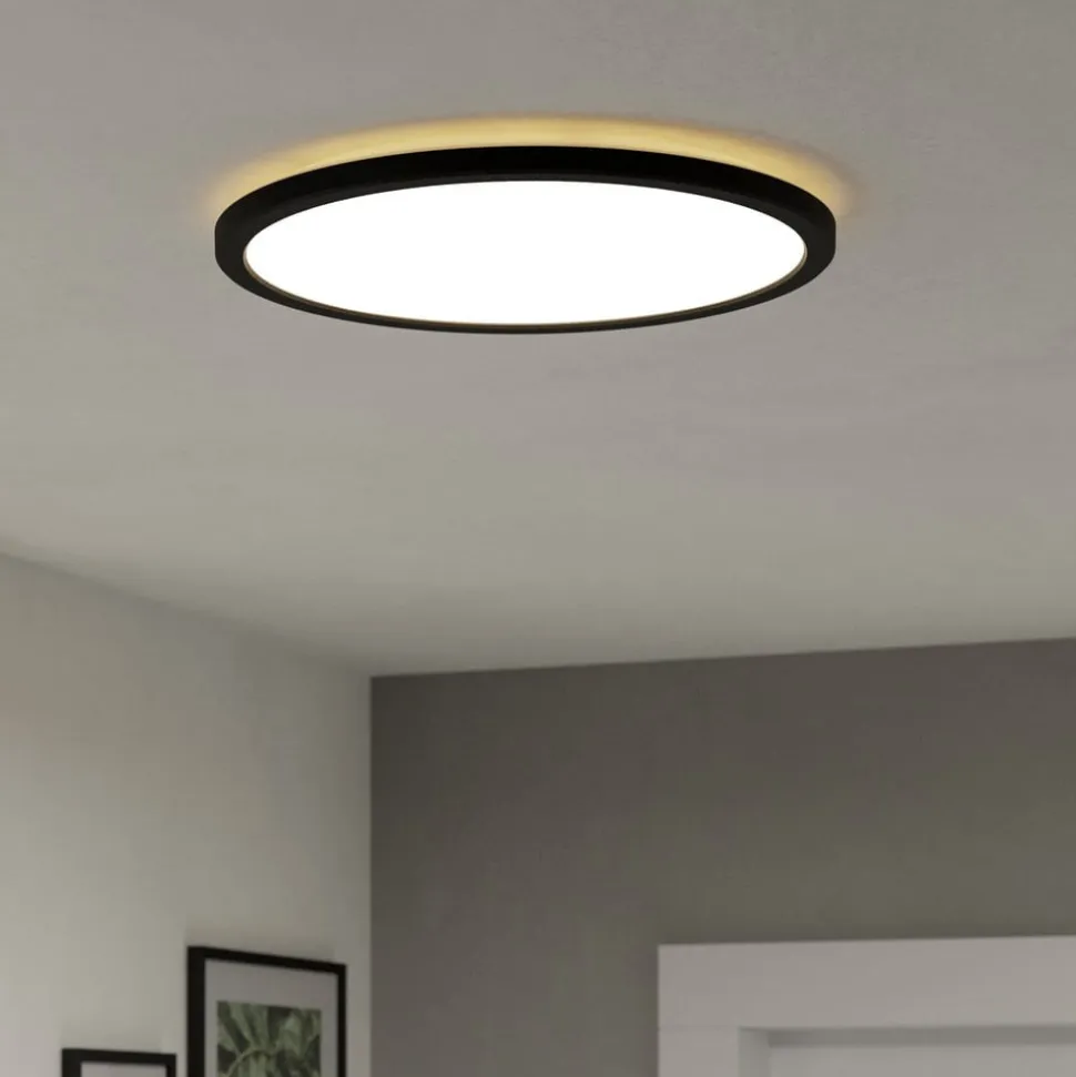 EGLO connect LED-loftlampe Rovito-Z, sort, Ø 39 cm