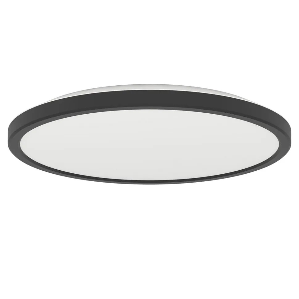 EGLO connect LED-loftlampe Rovito-Z, sort, Ø 30 cm