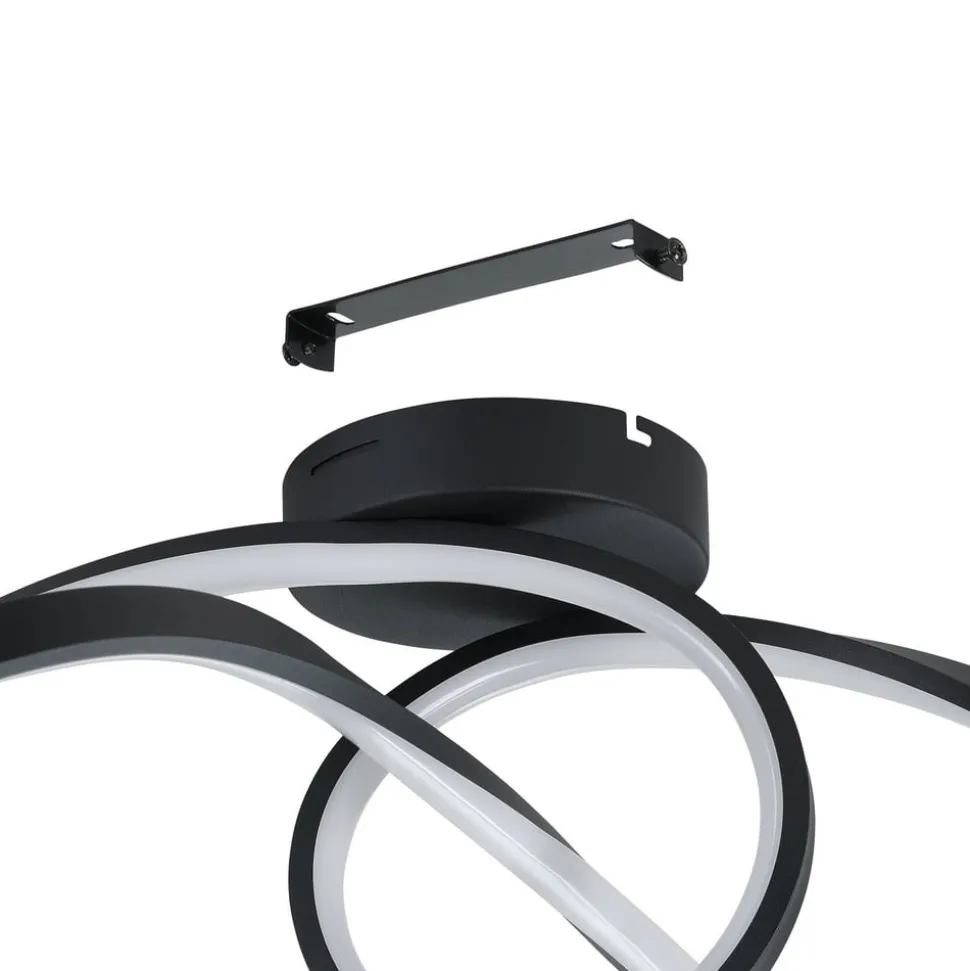 EGLO connect LED-loftlampe Calarossa-Z, sort, aluminium
