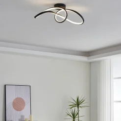 EGLO connect LED-loftlampe Calarossa-Z, sort, aluminium